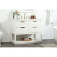 thumbnail image 2 of 42 inch single bathroom vanity in white with backsplash, 2 of 8