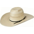 thumbnail image 4 of American Hats Mens American Hat Company Poli 845 4 1/2` Brim Open Crown Straw 67/8 Natural, 4 of 5