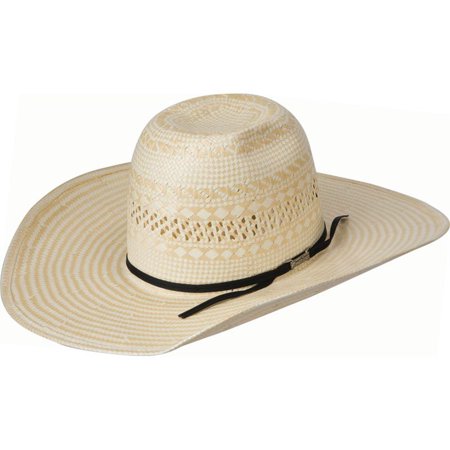 hat poli brim straw rope cowboy mens natural company american