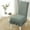 Matcha Green, variant on Dining Chair Covers, Universal Stretch Dining Room Chair Covers with Skirt, Removable Chair Slipcover for Kitchen Wedding Party Banquet Cover-Waterproof Plaid