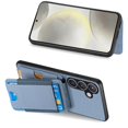 thumbnail image 5 of For Samsung Galaxy S25 Case with Card Holder Kickstand Leather Back Cover - Blue, 5 of 5