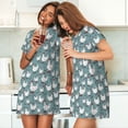 thumbnail image 4 of Gukieu Funny Chicken Print Women's Nightgown, A-line Round Neck Short-sleeved Nightgown Pajamas Home Wear Suitable for Home and Outing, 4 of 6