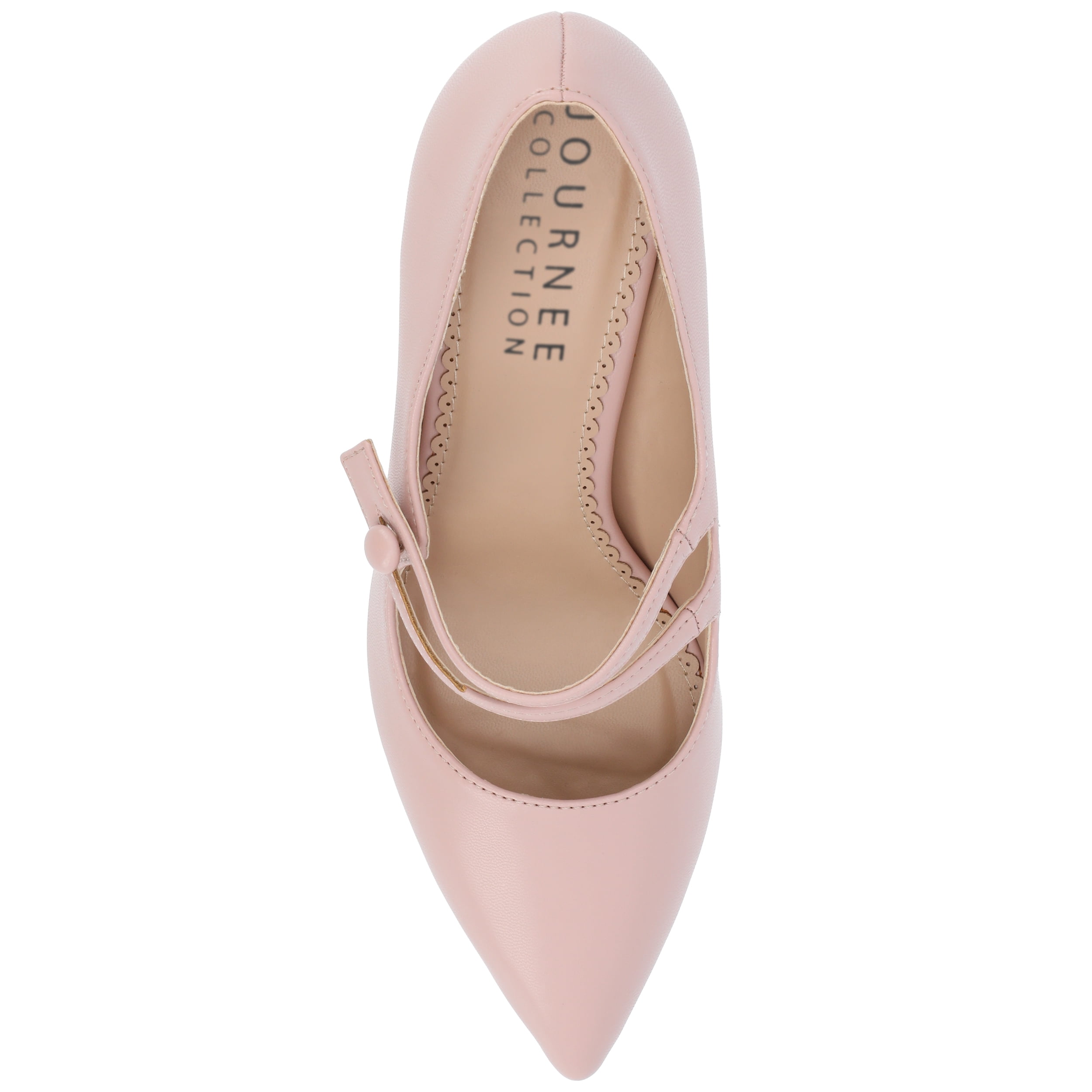 Journee Womens Sidney Narrow Width Pointed Toe Mid Heel Pumps