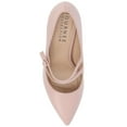 thumbnail image 5 of Journee Womens Sidney Narrow Width Pointed Toe Mid Heel Pumps, 5 of 10