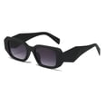 thumbnail image 2 of Dadaria Sunglasses for Women Fashion Shaped Sunglasses Transparent Candy Color Frameless Outdoor Party Anti-UV Glasses Black One Size,Women, 2 of 2