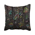 thumbnail image 1 of ARTJIA Black Neon City Nightlife Street Las Vegas Civilization Emblem Facade Hotel Pillowcase Cover 18x18 inch, 1 of 1