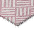 thumbnail image 4 of Addison Rugs Chantille Indoor/Outdoor Transitional Squares Pink Washable Rectangle Rug, 9' x 12', 4 of 6