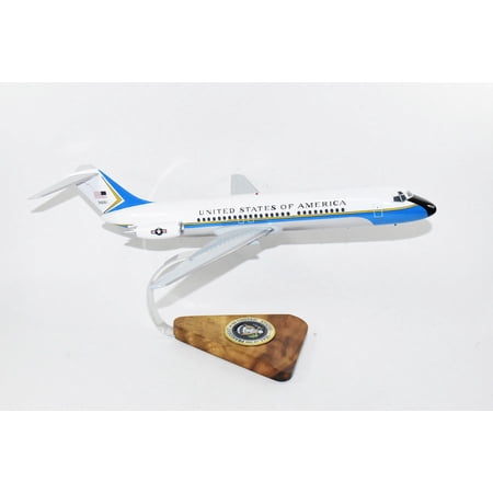 Air Force Two VC-9 31681, 18-inch Mahogany Model