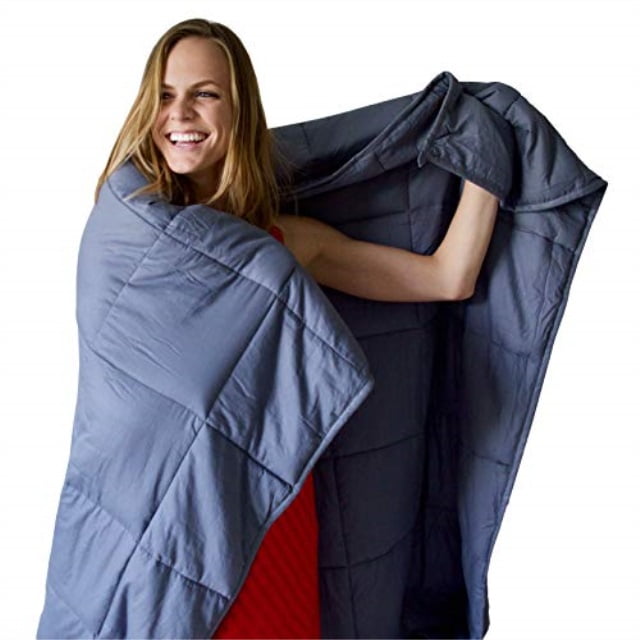 weighted blanket by heavy sleeper - for child and adults 15 lbs 60" x