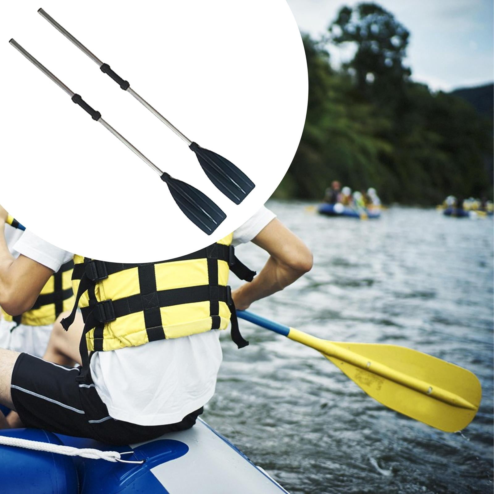 TTETTZ 2 Pieces Canoe Paddles Boat Paddles for Outdoor Activities Water Sports Raft 120CM