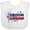 AA-White, variant on Inktastic 4th of July Boom Squad Blue and Red Fireworks Boys or Girls Baby Bib