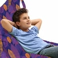 thumbnail image 1 of Leaf Lounger Chair Bag, Print of Colorful Tropical Leaves Intertwined Design Night in a Jungle Concept, High Capacity Storage with Handle Container, Lounger Size, Quartz Marigold, by Ambesonne, 1 of 5