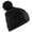 Black, variant on Mens Patch Beanie