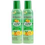 Citrus Magic Natural Odor Eliminating Air Freshener Spray, Tropical Citrus Blend, 6 Ounce, 2 Pack