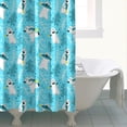 thumbnail image 5 of 72" x 84" Cute Bear Shower Curtain - Polar Bear Cartoon Print with Brown Forest Winter Hunting Wild Artistic Design, Waterproof & Fade-Resistant Bathroom Drapes with Metal Grommets & Hooks, 5 of 5