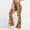 Yellow, variant on Women High Waisted Flare Leggings Boho Floral Print Hidden Scrunch Bootcut Bell Bottoms Yoga Pants