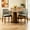Multi + Walnut + Chenille + Synthetic Wood, variant on AUU Set of 2 Side Chairs – Chenille Fabric Upholstery with Wood Frame for Dining or Living Room