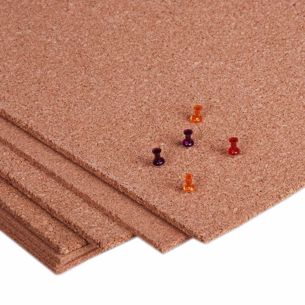 Manton Industrial Premium Grade Cork Roll: 4' x 5' x 1/4" Bulletin Board & Pinable Wall Panel