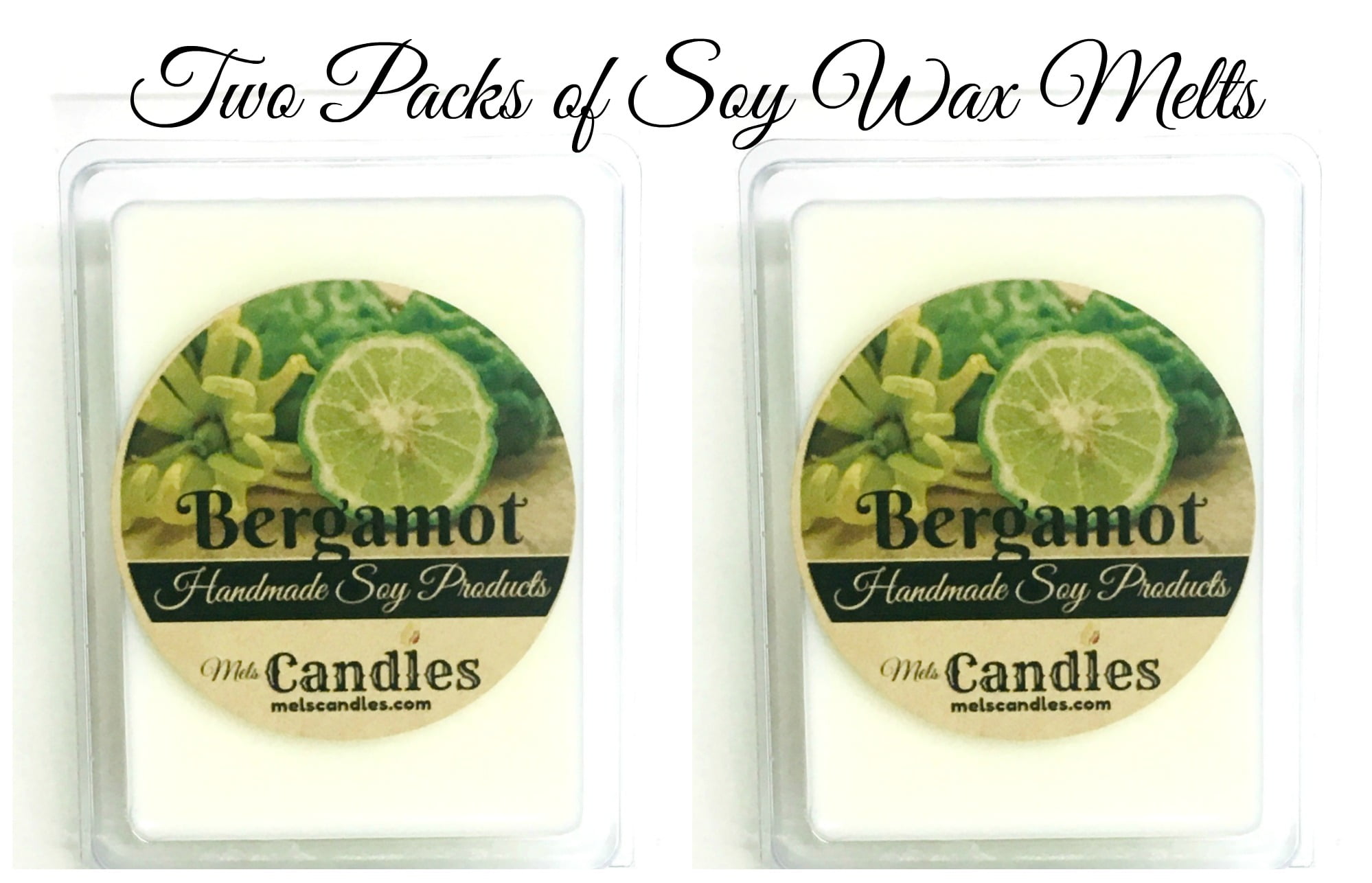 Bergamot 3.2 Ounce Pack of 100% Soy Mels Melts Scented Wax 