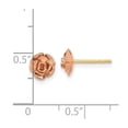 thumbnail image 5 of 10K Yellow Gold Tri Color Black Hills Gold Rose Post Earrings, 5 of 6