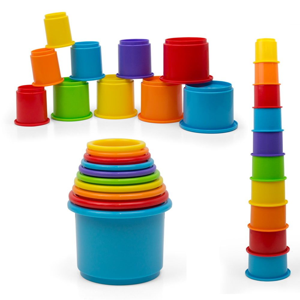 Stacking Game Cups Balance Concentrate Kids Family Stack up High 36 Pcs Cups 