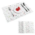 thumbnail image 1 of DouZhe Ensemble de 4 Sets de Table en Polyester, Motif Voitures et Routes Dessin Animé Résistants à la Chaleur pour Table à Manger, 12 Pouces x 18 Pouces, 1 of 6
