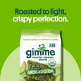 thumbnail image 3 of Gimme 20 Pack Avocado Oil & Sea Salt Seaweed, Premium Organic Roasted Seaweed Snacks, 5 gram, 0.17oz (20 Individually Wrapped Packs), 3 of 7