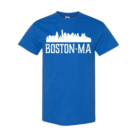 Inktastic Boston Massachussetts Skyline T-Shirt