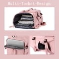 thumbnail image 3 of Mochila de viaje ligera impermeable, mochila de senderismo para hombre, bolso de hombro para mujer, bolsa de senderismo con bolsa para zapatos, bolsa de equipaje de fin de semana, 3 of 5