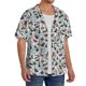 thumbnail image 2 of Balery Mallard Ducks Wild Birds1 Camisa Casual de Manga Corta con Botones para Hombre, Texturizada, Estilo Cubano, para Playa, Verano-Large, 2 of 5