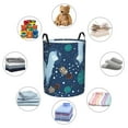 thumbnail image 6 of Daiia Alpaca Astronaut in Space Round Laundry Basket with Handles Thickened Waterproof Circular hamper,Dirty Clothes Storage Basket for Bedroom,Bathroom,College Dorm-Medium, 6 of 8
