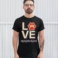 thumbnail image 3 of Tee Hunt Dog Paw Love T-Shirt My Dog Stole My Heart Men's Tee, Black, Large, 3 of 5