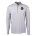 thumbnail image 2 of Men's-Cutter & Buck  Gray Philadelphia Union Virtue Eco Pique Micro Stripe Recycled Quarter-Zip Top, 2 of 3