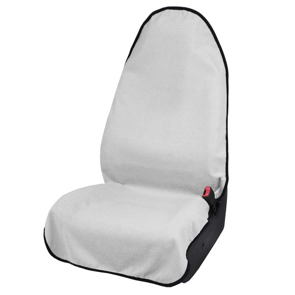 Leader Accessories Towel Bucket Seat Cover Waterproof White Machine Washable for Athletes Running Swimming Boxing Workout Outdoor Sports
