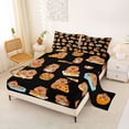 thumbnail image 2 of Erosebridal Capybara Lover Kids Full Size Sheets, Cartoon Animals Bed Sheets, Black, 4-Piece, 2 of 5