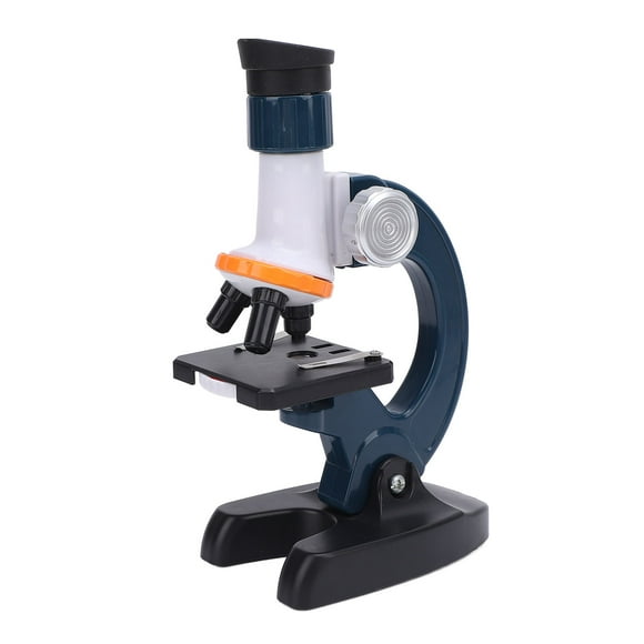 Microscope for Kids, High Definition Battery Powered Microscope Science Kit with 4 Blank Glass Slides, Science Experiment Toy Kit for Kids