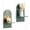 Green, variant on Sziqiqi Boho Wall Candle Holders Set of 2: Natural Wood Floating Shelves with Rainbow Arch Design Hanging Shelves for Tea Lights, Plants, Books | Farmhouse Home Decor