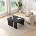 thumbnail image 3 of Modern Rectangle Wood Detachable Coffee Table - 47.24*23.62 inch & 35.43*31.49 inch for Dining Room & Garden, Black, 3 of 15