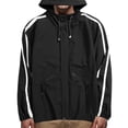 thumbnail image 2 of QHFBli Oversized Mens Trench Coat Men's Autumn Winter Plus Size Outdoor Anorak Zipper Jacket Coat for Black XXXXXXXXL, 2 of 5