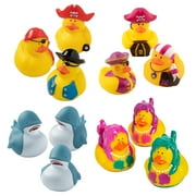 Fun Express 2" Bulk 48 Pieces Sailing the Seas Rubber Duck Assortment Kit