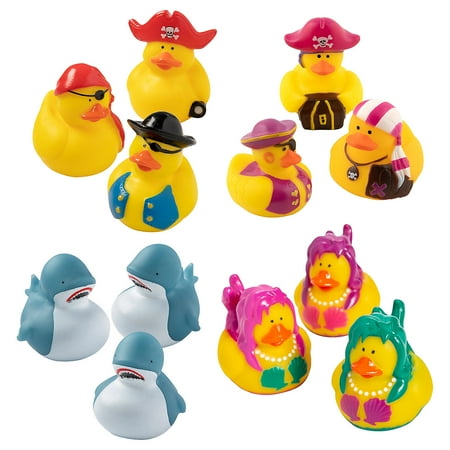 Fun Express 2" Bulk 48 Pieces Sailing the Seas Rubber Duck Assortment Kit