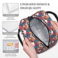 thumbnail image 3 of Fotbe colorful Skull rose Pattern Lunch Bag, Insulated Lunch Box, Small Leakproof Cooler Food Lunch Containers Reusable High Capacity Lunch Tote Bags for Work, Travel, Outdoor, 3 of 6