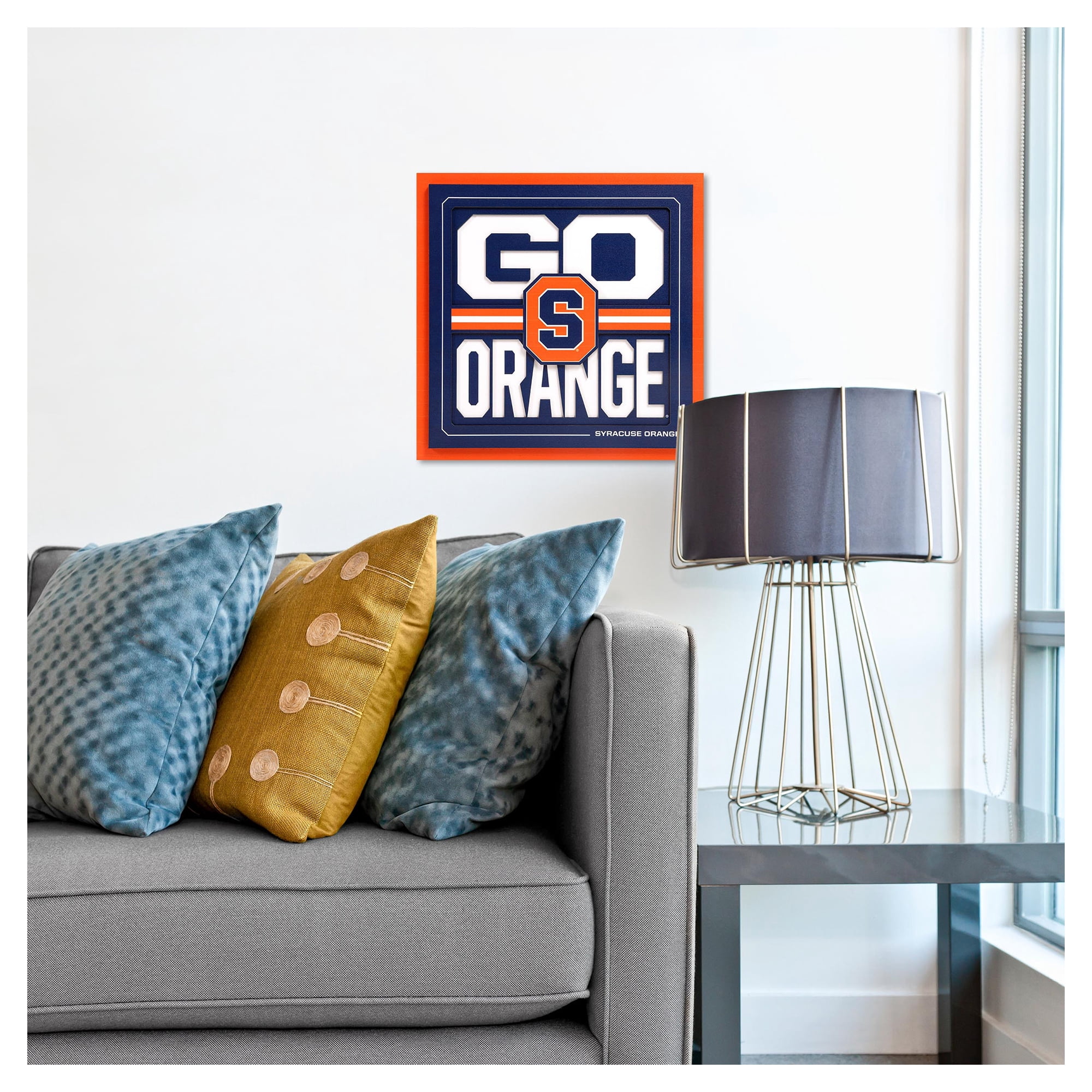 IDNA Syracuse Orange 12" x 12" Slogan Series 3D Wall Art