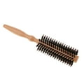 thumbnail image 4 of Round Styling Hair Brush Dryer & Curling Roll Hairbrush with Natural Wooden Handle for Unisex, Brown,, 4 of 6