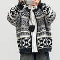 thumbnail image 5 of MAIHAN-Boys' Loose Knitted Cardigan Sweater (Autumn & Winter) - Big Kids' Cotton - blend Loose Knitted Coat, Kids' Warm Outerwear Top(Black,8-9Years), 5 of 7