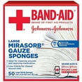 thumbnail image 4 of Band Aid Mirasorb Gauze Sponges, Large 4 Inch X 4 Inch - 50 Ea, 4 of 4