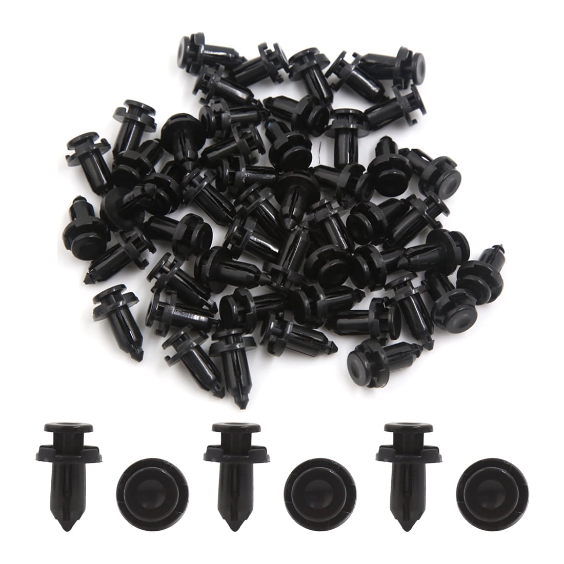 Car 10mm Hole Dia Plastic Rivets Fastener Fender Push Pin Clips 50PCS