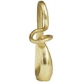 thumbnail image 5 of 7" x 13" Gold Aluminum Swirl Abstract Sculpture, by DecMode, 5 of 8