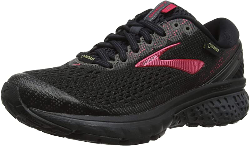 Brooks - Brooks Women's Ghost 11 GTX Running Shoe, Black/Pink/Ebony, 6 ...