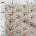 thumbnail image 2 of oneOone Cotton Cambric Medium Pink Fabric Floral Diy Clothing Quilting Fabric Print Fabric By Yard 56 Inch Wide, 2 of 5